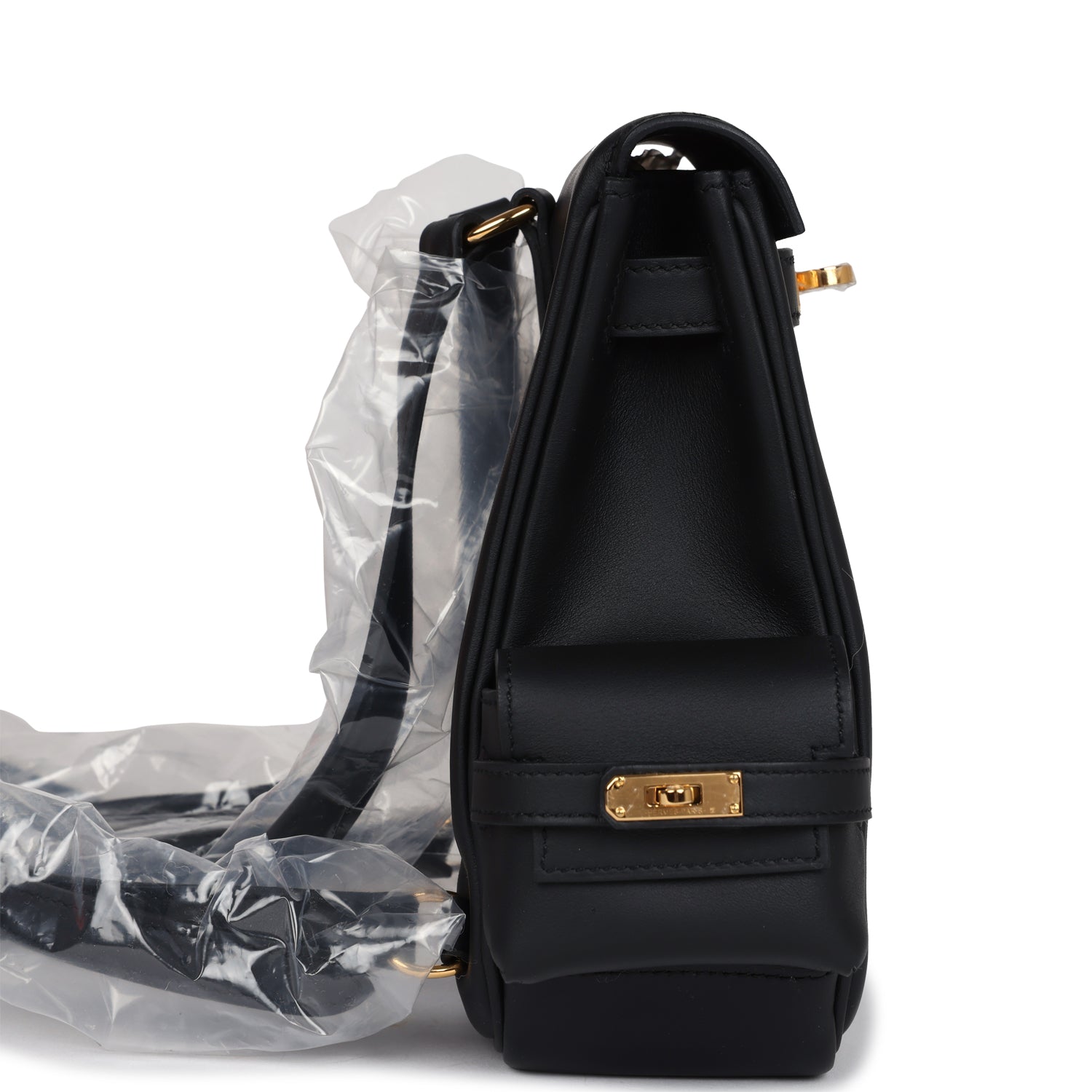 Hermes Mini Kelly Jump Backpack Black Swift Gold Hardware - Exclusu