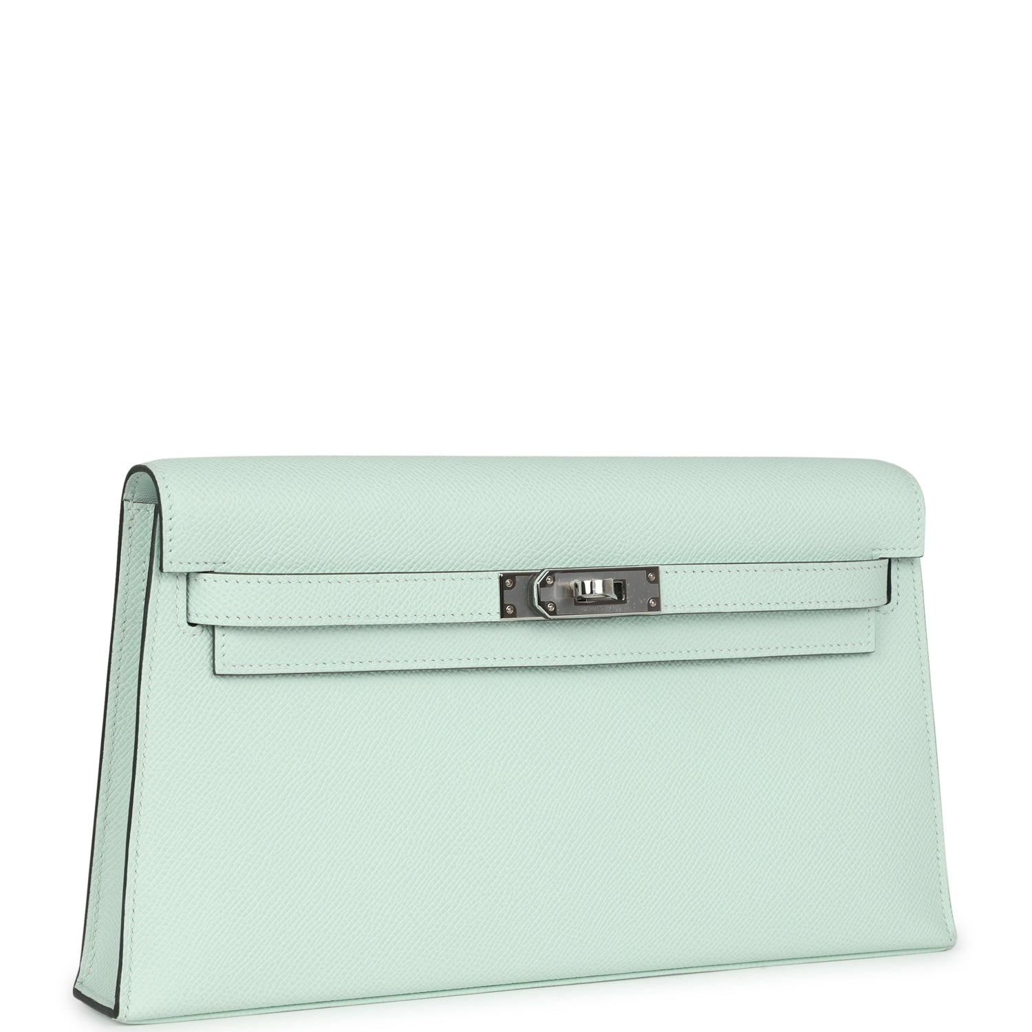 Hermes Kelly Elan Vert Peppermint Epsom Palladium Hardware - Exclusu