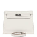 Hermes Kelly Danse Gris Pale Swift Palladium Hardware - Exclusu
