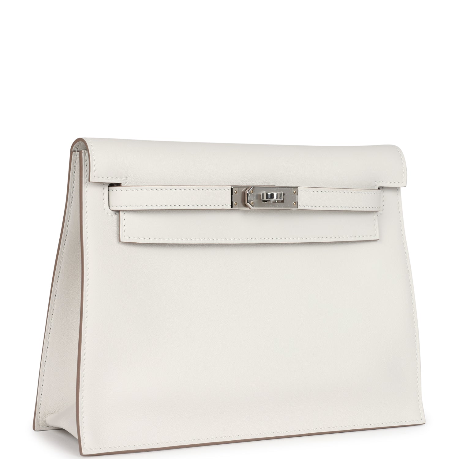 Hermes Kelly Danse Gris Pale Swift Palladium Hardware - Exclusu