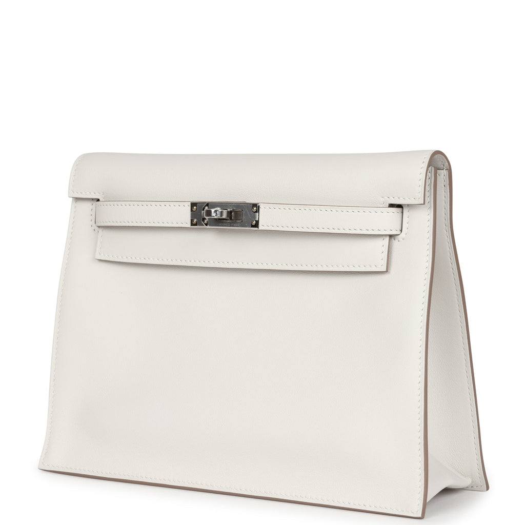 Hermes Kelly Danse Gris Pale Swift Palladium Hardware - Exclusu