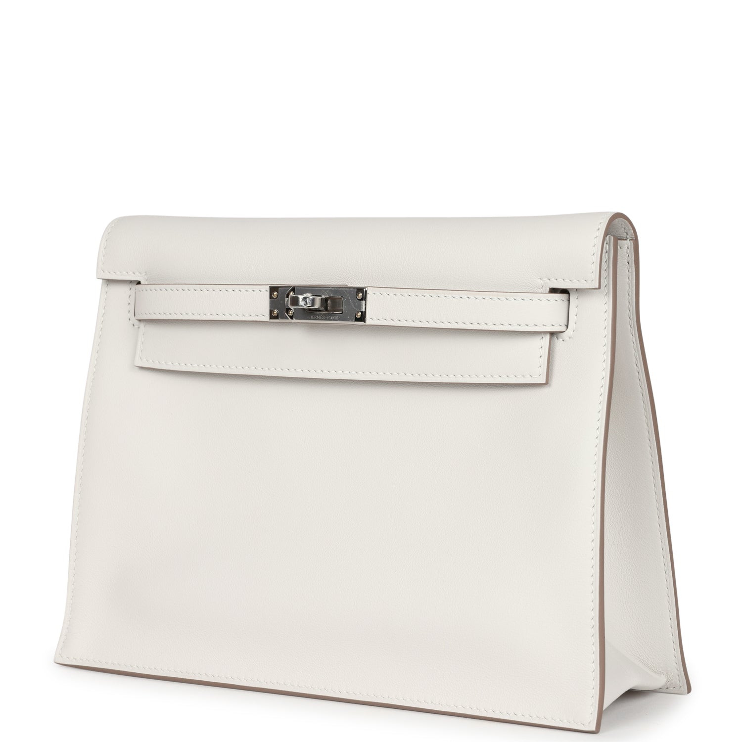 Hermes Kelly Danse Gris Pale Swift Palladium Hardware - Exclusu