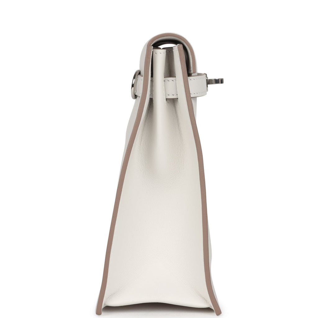 Hermes Kelly Danse Gris Pale Swift Palladium Hardware - Exclusu