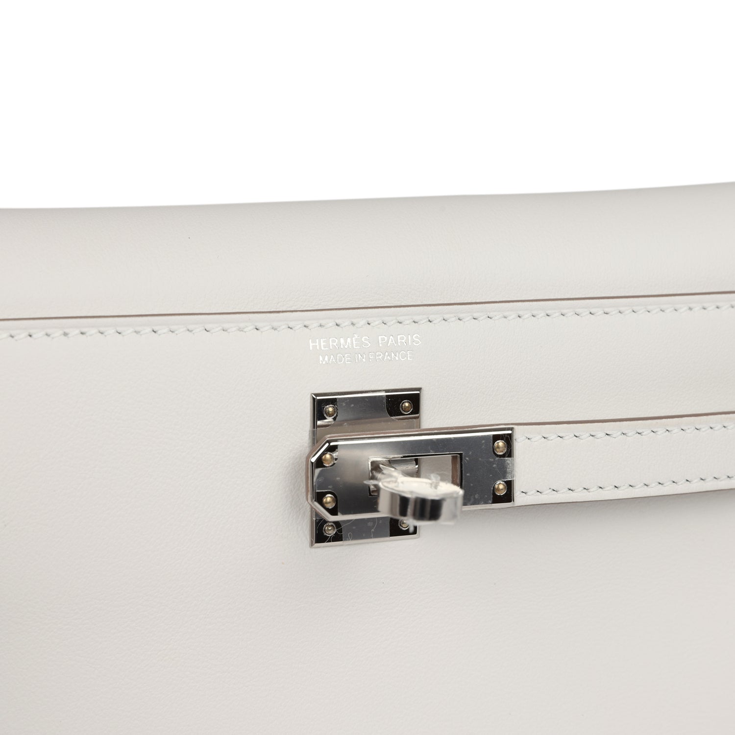 Hermes Kelly Danse Gris Pale Swift Palladium Hardware - Exclusu
