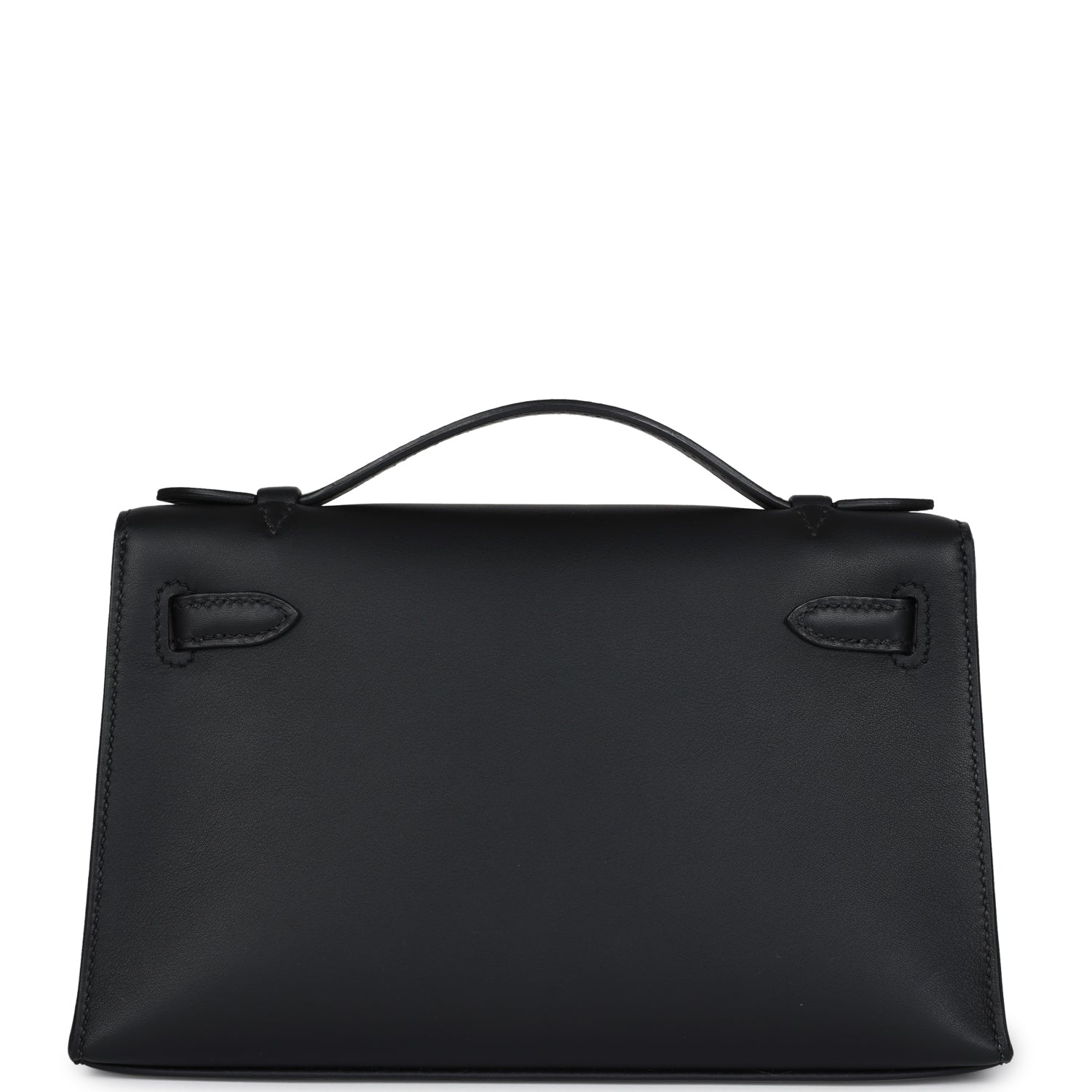 Hermes Kelly Pochette Black Swift Gold Hardware - Exclusu