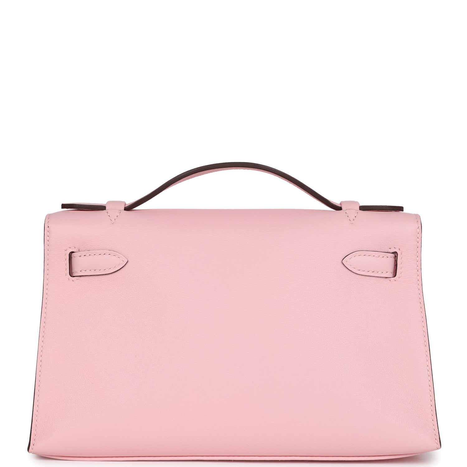 Hermes Kelly Pochette Rose Sakura Swift Palladium Hardware - Exclusu