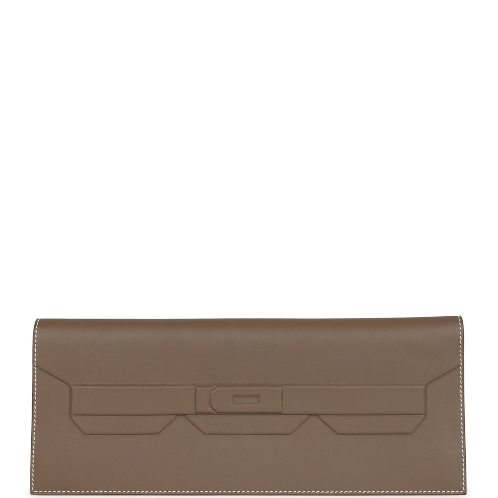 Hermes Shadow Kelly Cut Etoupe Swift - Exclusu