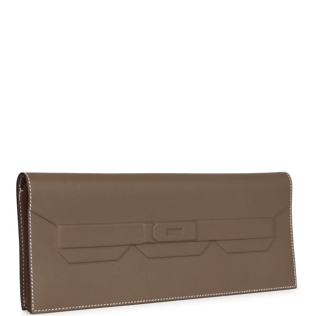 Hermes Shadow Kelly Cut Etoupe Swift - Exclusu