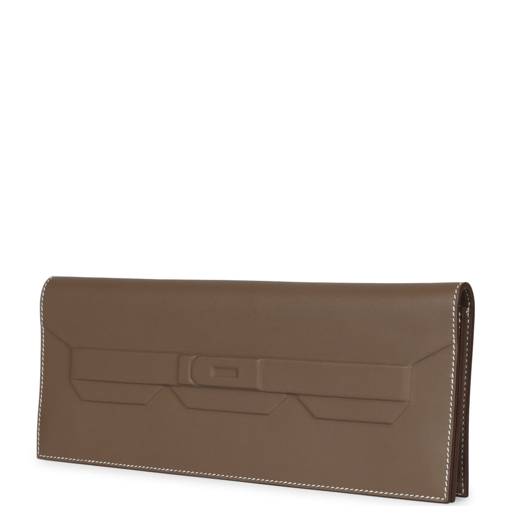 Hermes Shadow Kelly Cut Etoupe Swift - Exclusu