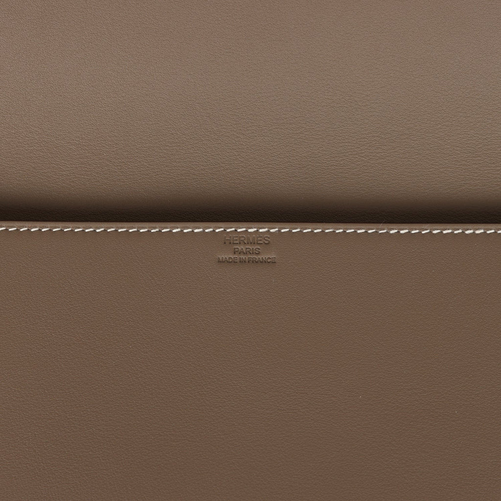 Hermes Shadow Kelly Cut Etoupe Swift - Exclusu