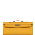 Hermes Kelly Cut Jaune Ambre Swift Gold Hardware - Exclusu