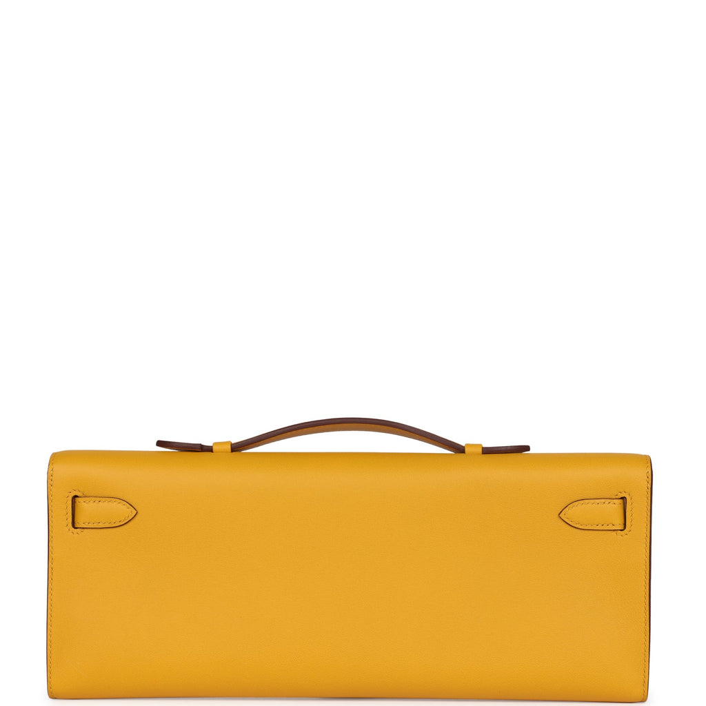 Hermes Kelly Cut Jaune Ambre Swift Gold Hardware - Exclusu