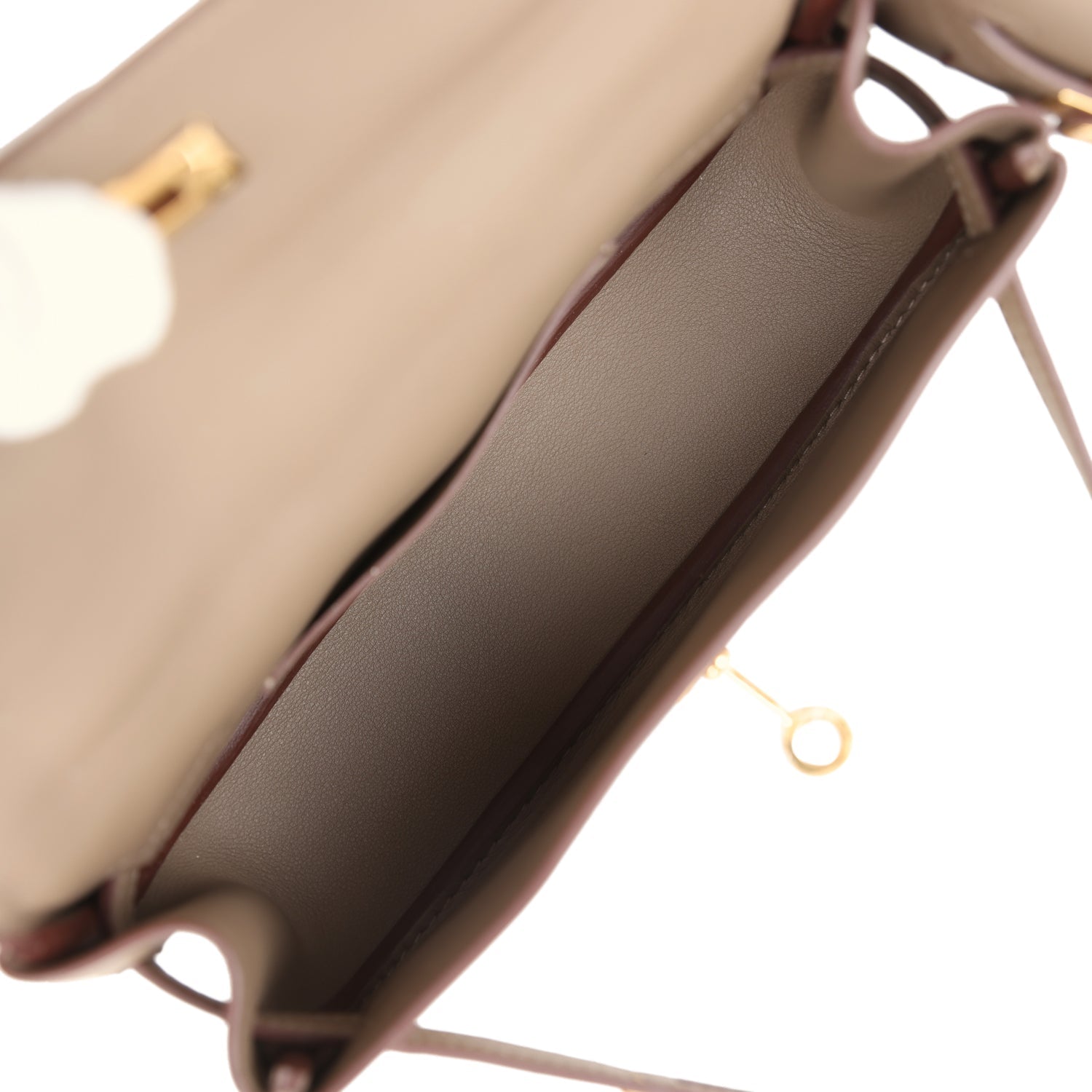 Hermes Kelly Moove Etoupe Swift Gold Hardware - Exclusu