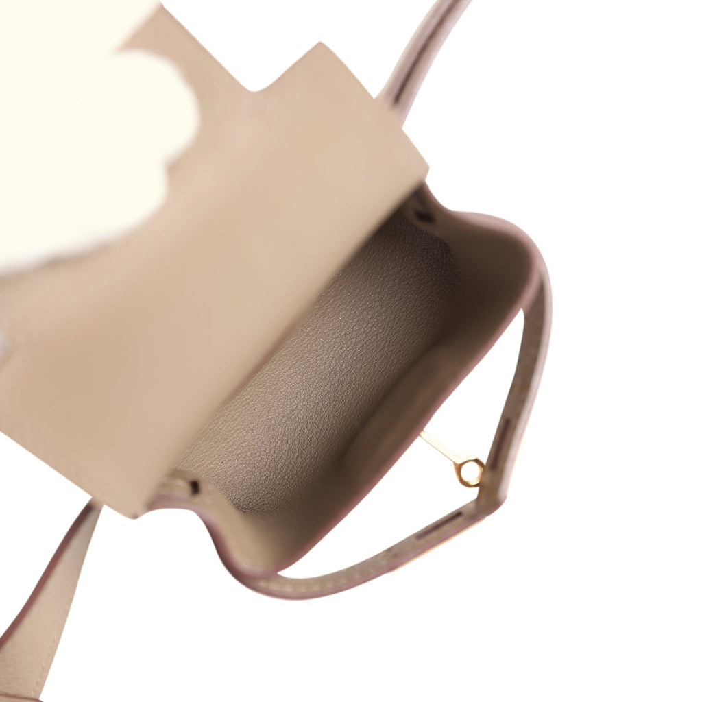 Hermes Kelly Moove Etoupe Swift Gold Hardware - Exclusu