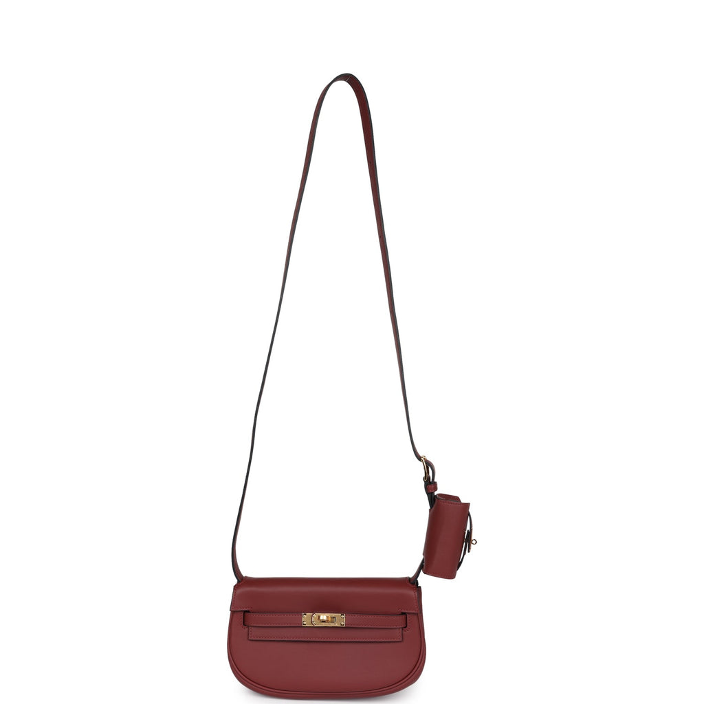 Hermes Kelly Moove Rouge H Swift Gold Hardware - Exclusu
