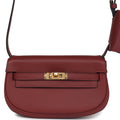 Hermes Kelly Moove Rouge H Swift Gold Hardware - Exclusu