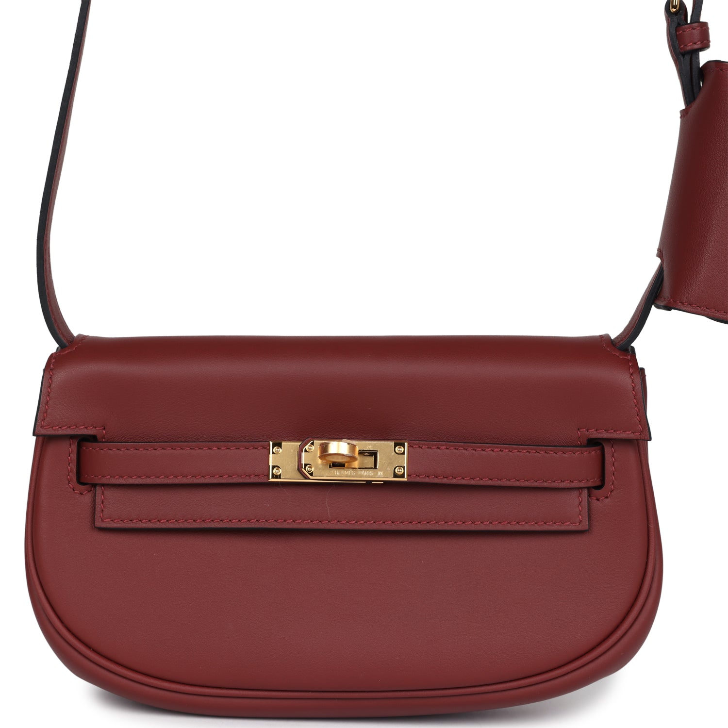 Hermes Kelly Moove Rouge H Swift Gold Hardware - Exclusu