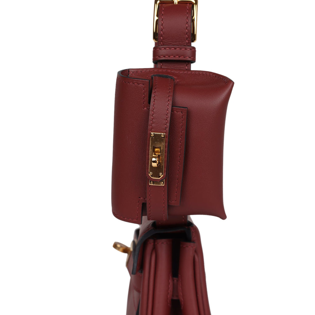 Hermes Kelly Moove Rouge H Swift Gold Hardware - Exclusu