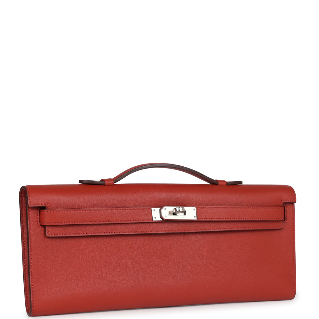 Hermes Kelly Cut Sanguine Swift Palladium Hardware - Exclusu