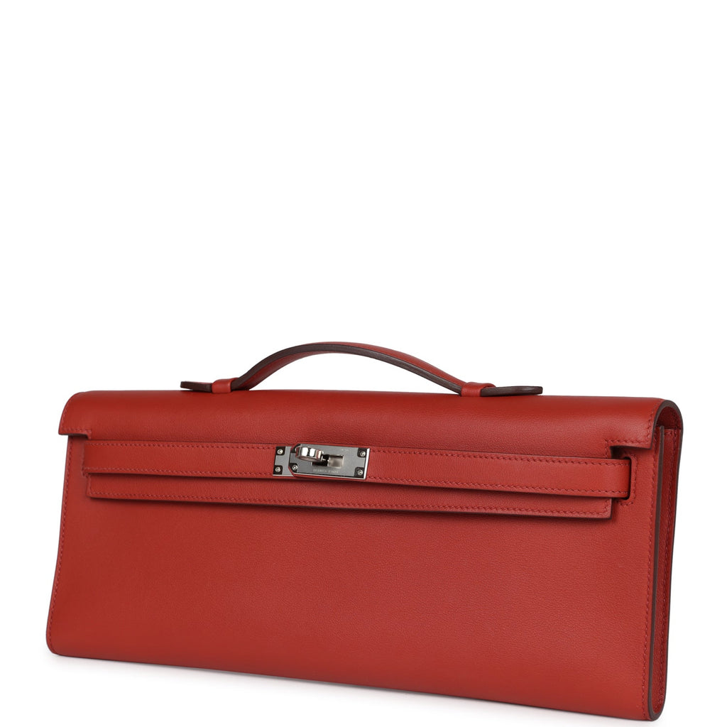 Hermes Kelly Cut Sanguine Swift Palladium Hardware - Exclusu