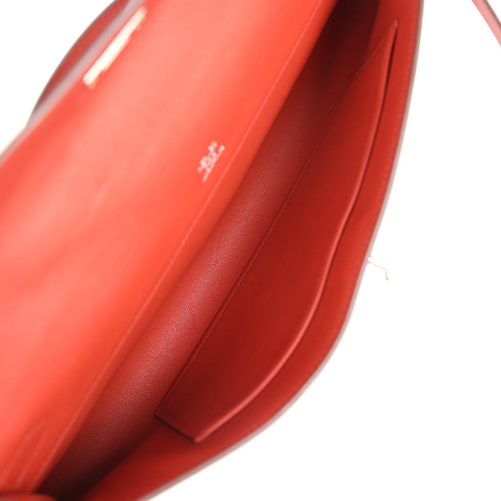 Hermes Kelly Cut Sanguine Swift Palladium Hardware - Exclusu