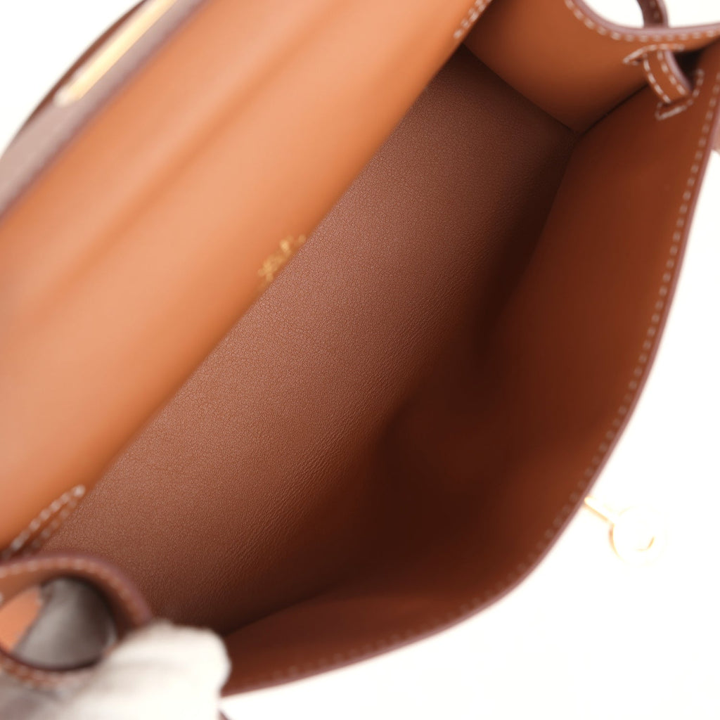 Hermes Kelly Pochette Gold Swift Gold Hardware - Exclusu