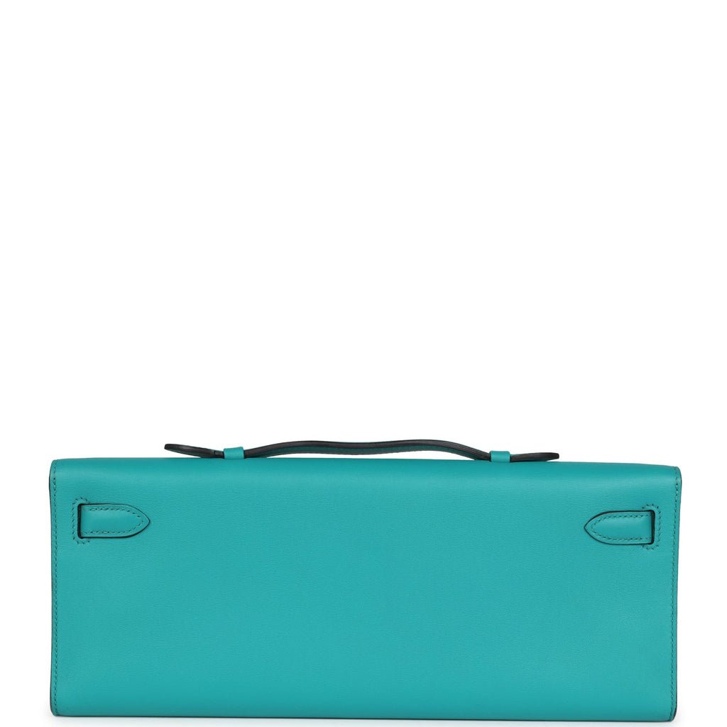 Hermes Kelly Cut Bleu Paon Swift Gold Hardware - Exclusu