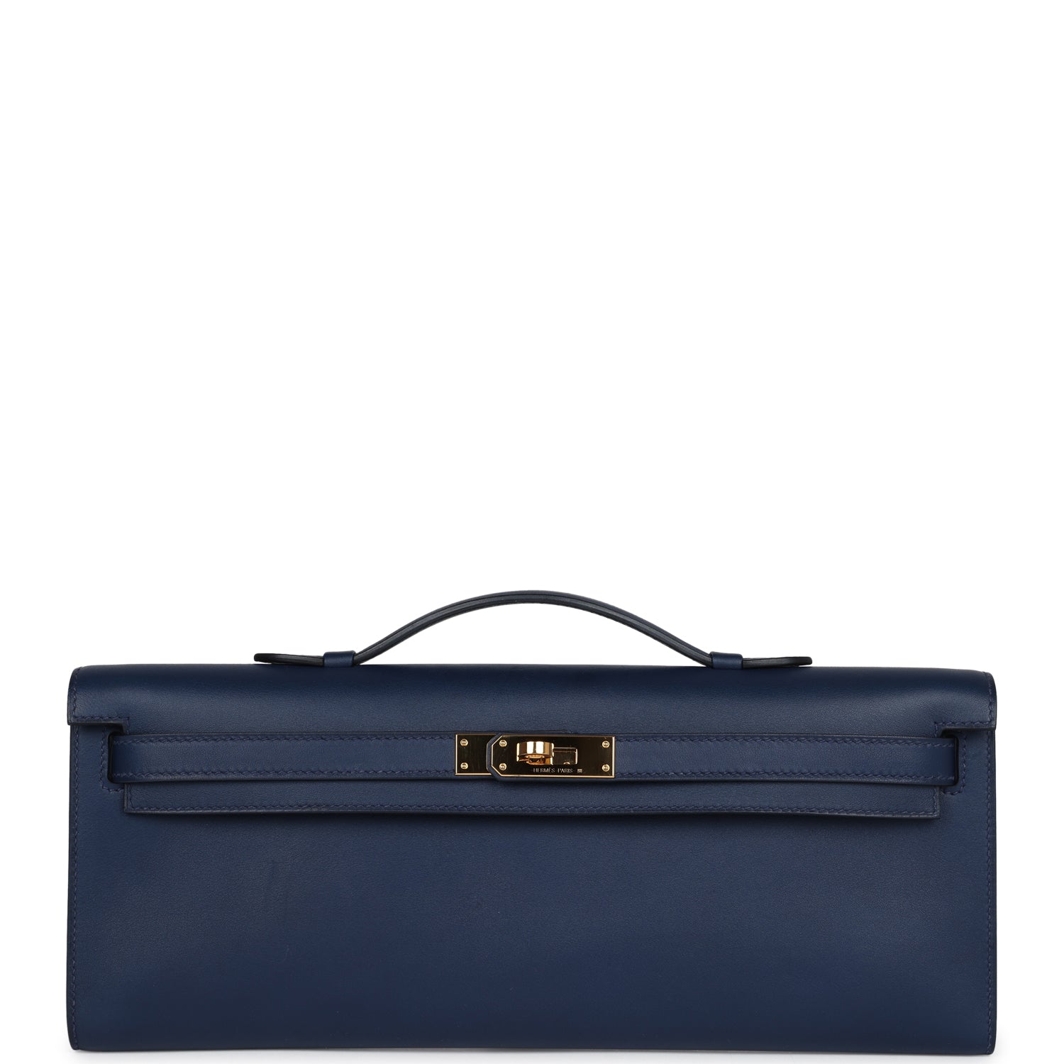 Hermes Kelly Cut Bleu Navy Swift Gold Hardware - Exclusu