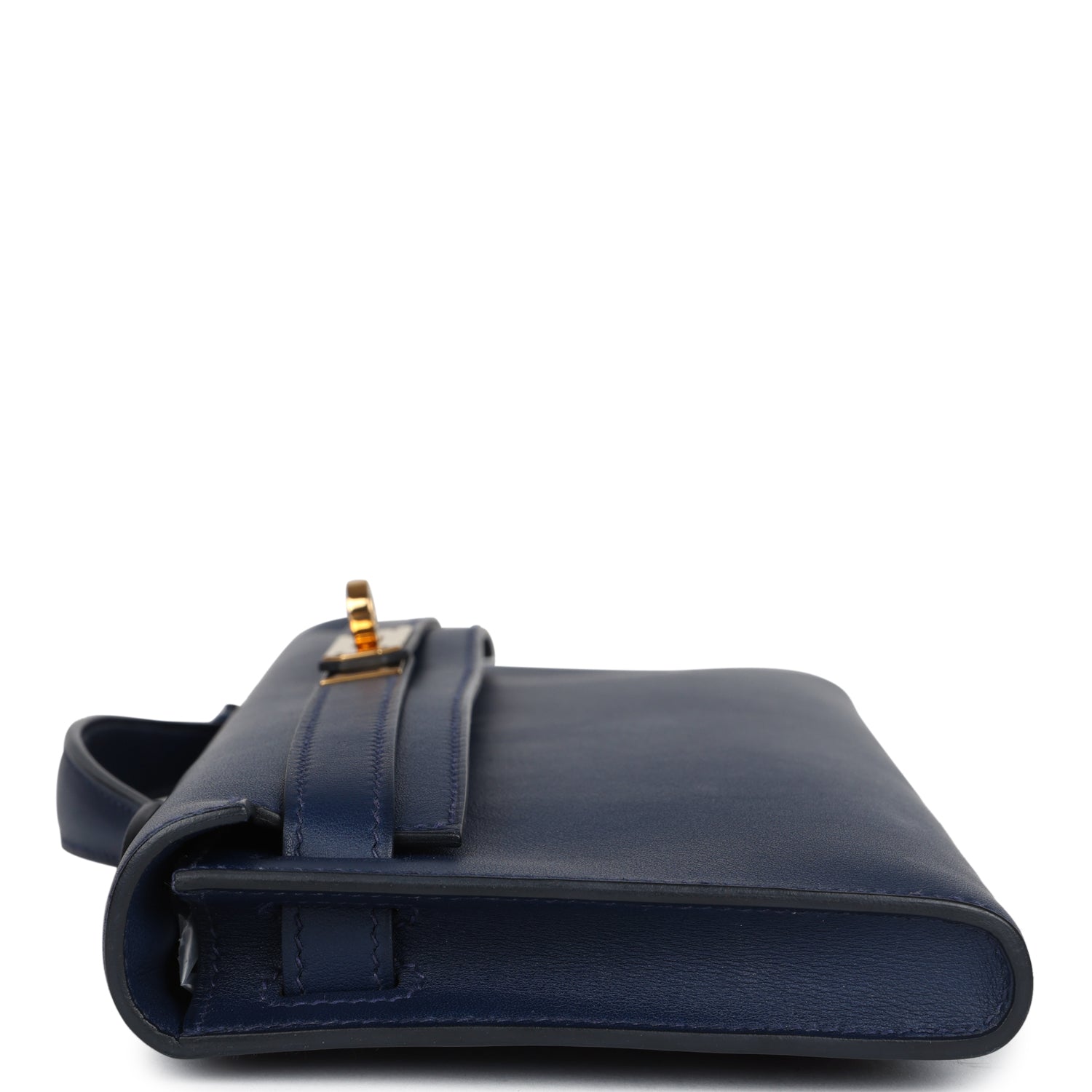 Hermes Kelly Cut Bleu Navy Swift Gold Hardware - Exclusu