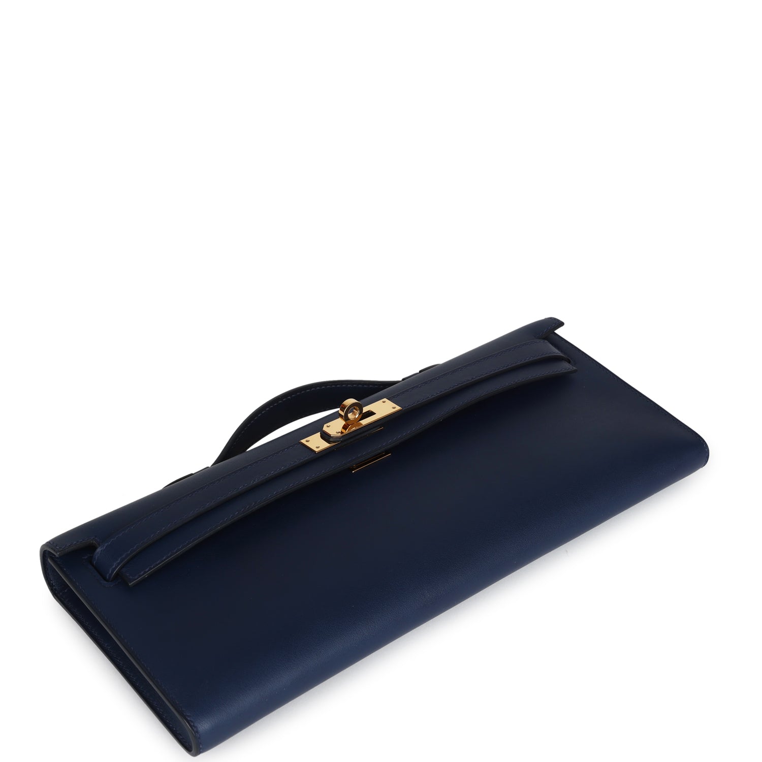 Hermes Kelly Cut Bleu Navy Swift Gold Hardware - Exclusu