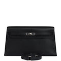 Hermes Kelly Elan Black Chevre Chamkila Palladium Hardware - Exclusu