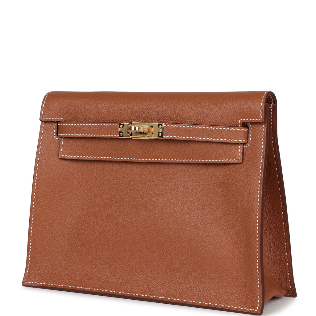 Hermes Kelly Danse Gold Verso Evercolor Gold Hardware - Exclusu