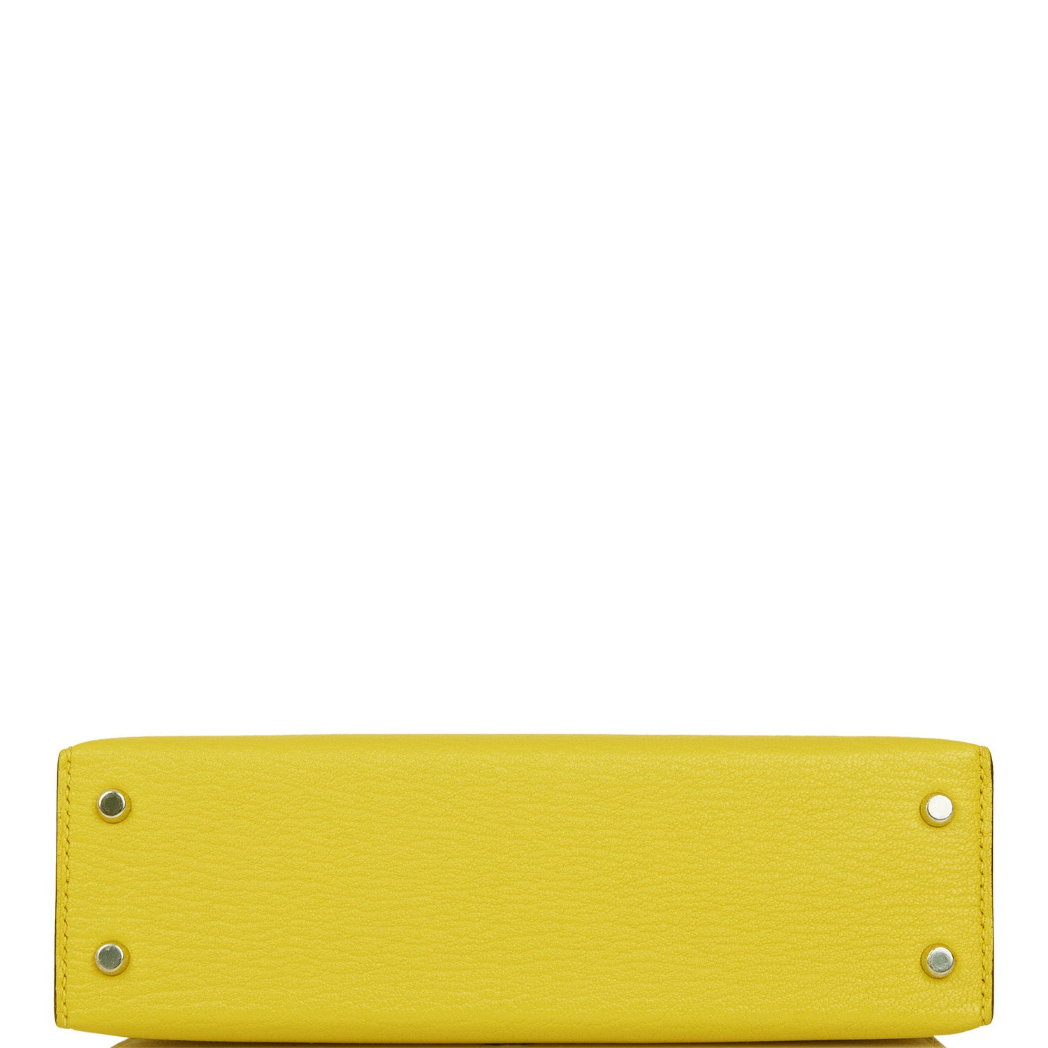 Hermes Kelly Sellier 20 Jaune de Naples Verso Chèvre Palladium Hardware - Exclusu
