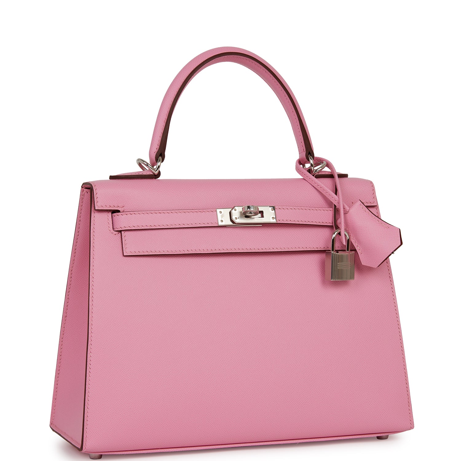 Hermes Kelly Sellier 25 Pink 5P Verso Madame Palladium Hardware - Exclusu