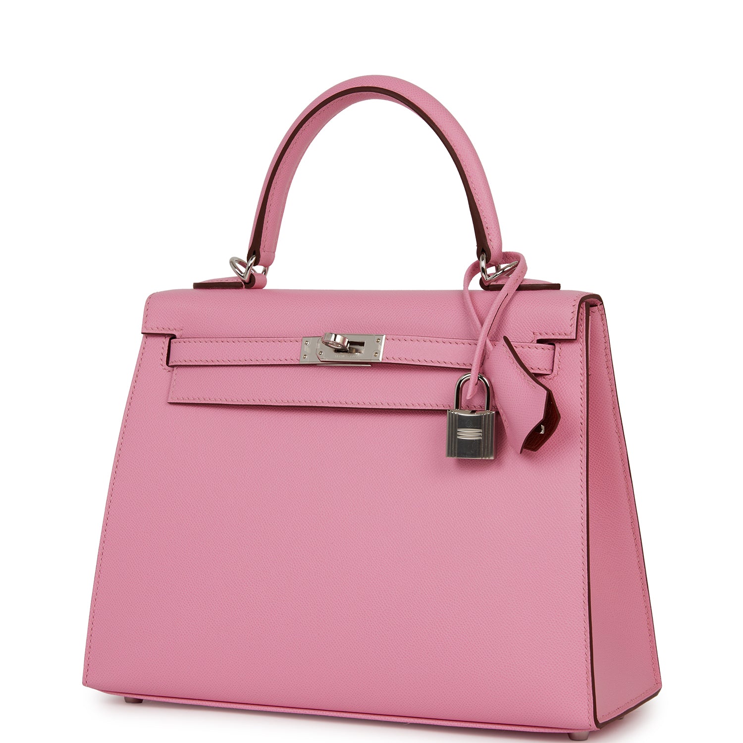 Hermes Kelly Sellier 25 Pink 5P Verso Madame Palladium Hardware - Exclusu