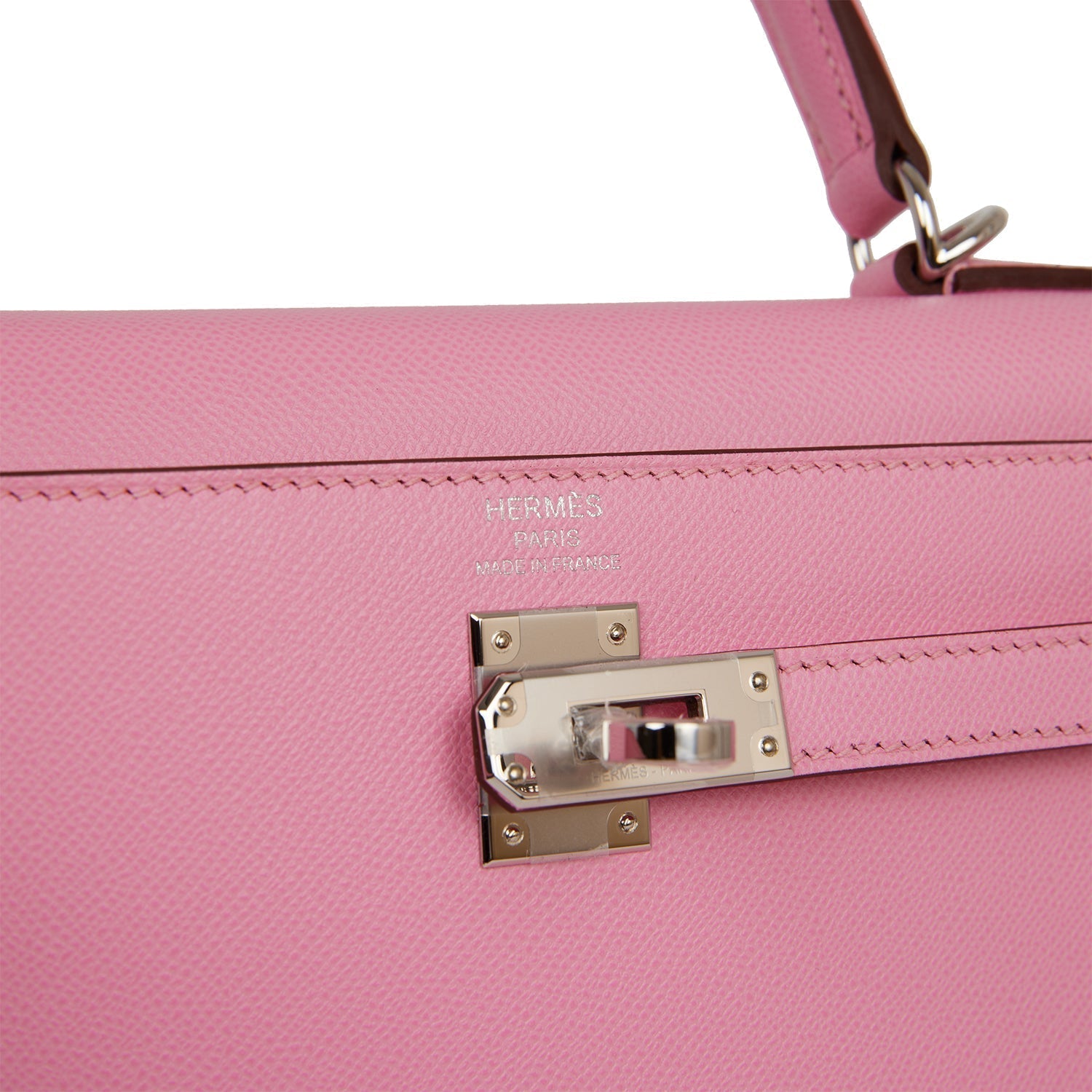 Hermes Kelly Sellier 25 Pink 5P Verso Madame Palladium Hardware - Exclusu