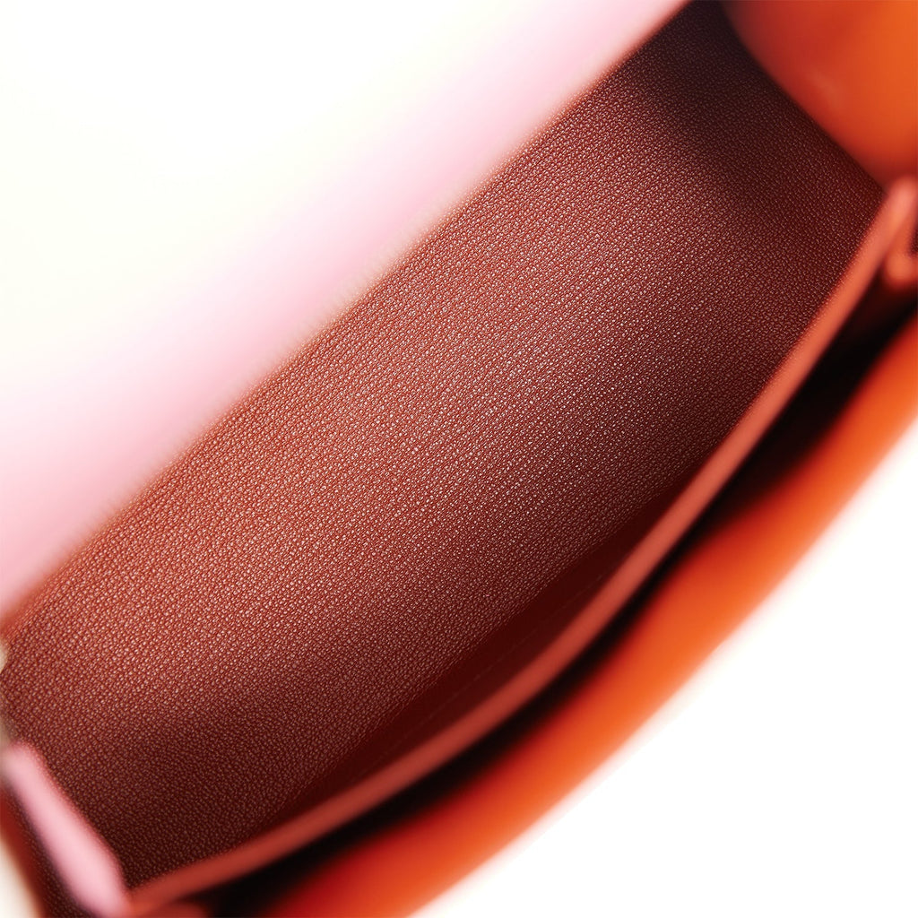 Hermes Kelly Sellier 25 Pink 5P Verso Madame Palladium Hardware - Exclusu