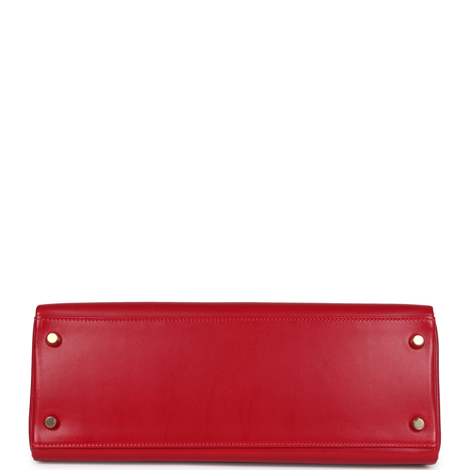 Hermes Kelly Retourne 32 Rouge Vif Tadelakt Gold Hardware - Exclusu
