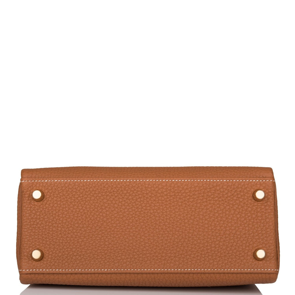 Hermes Kelly Retourne 25 Gold Togo Gold Hardware - Exclusu