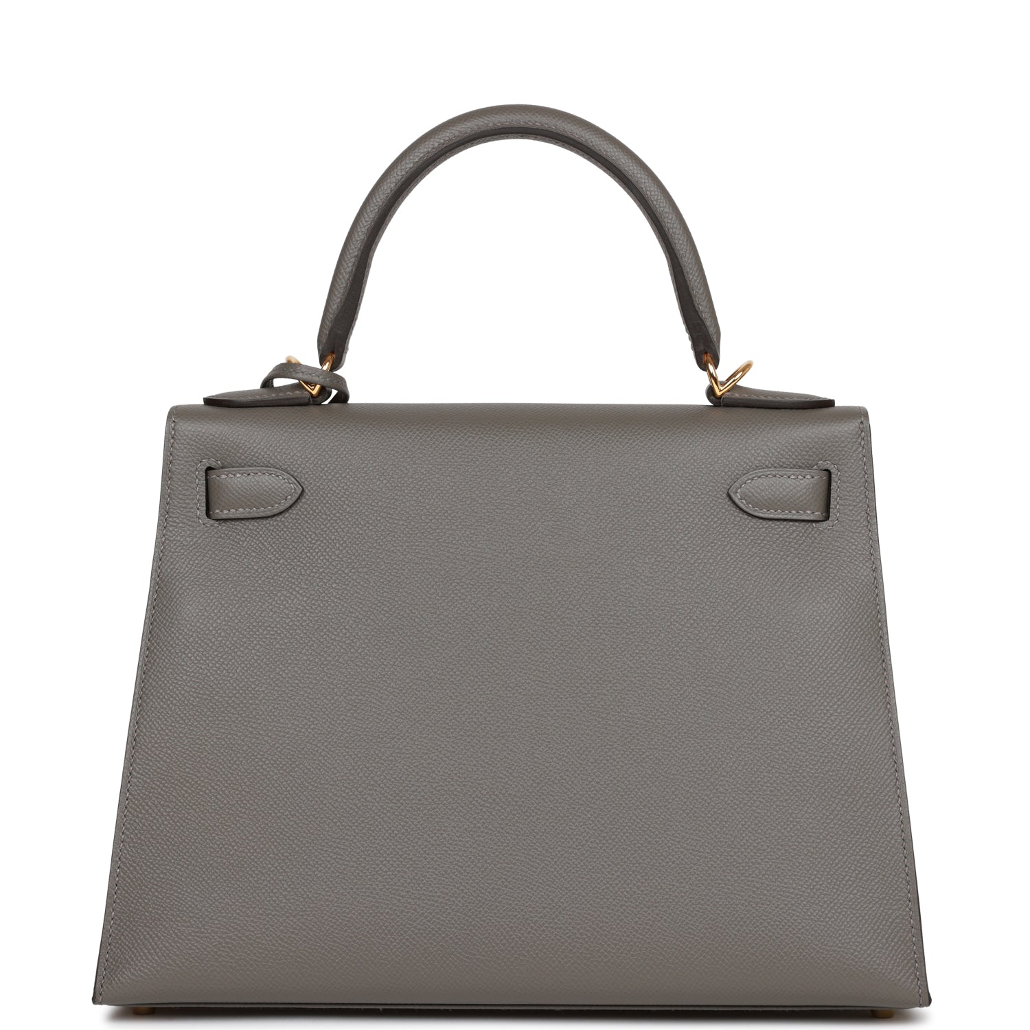 Hermes Kelly Sellier 28 Gris Meyer Epsom Gold Hardware - Exclusu