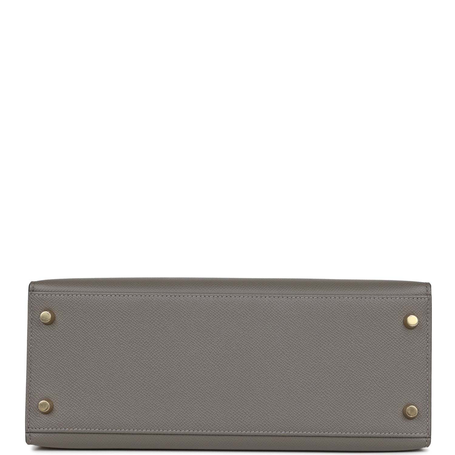 Hermes Kelly Sellier 28 Gris Meyer Epsom Gold Hardware - Exclusu
