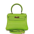 Hermes Kelly Retourne 20 Vert Cru Gulliver Gold Hardware - Exclusu