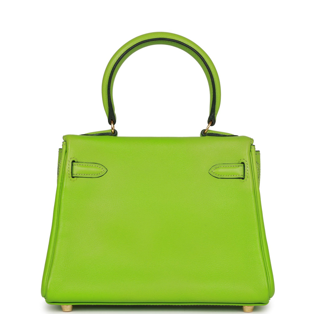 Hermes Kelly Retourne 20 Vert Cru Gulliver Gold Hardware - Exclusu