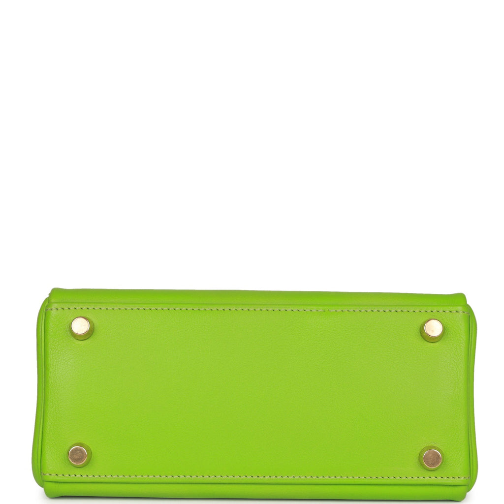 Hermes Kelly Retourne 20 Vert Cru Gulliver Gold Hardware - Exclusu