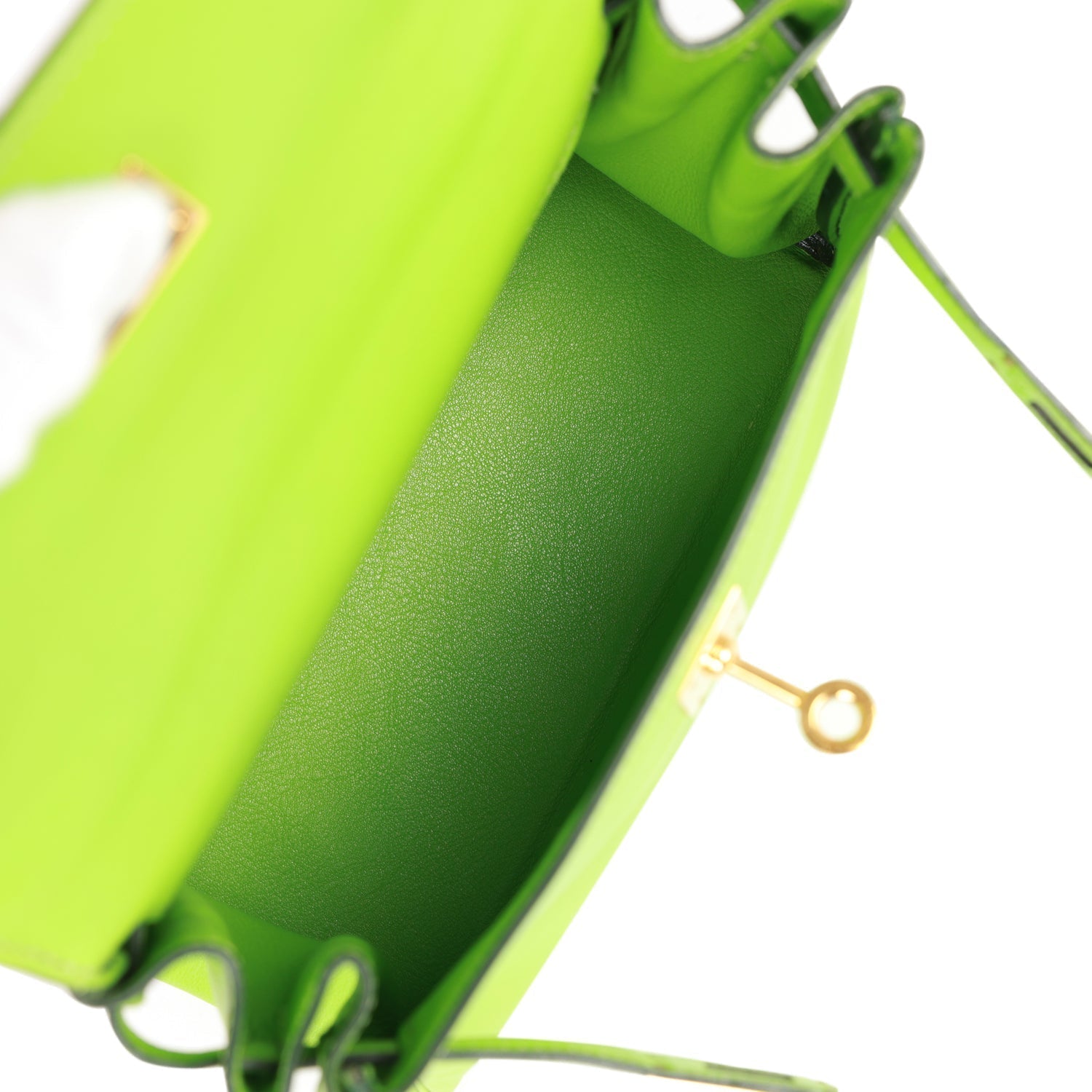 Hermes Kelly Retourne 20 Vert Cru Gulliver Gold Hardware - Exclusu