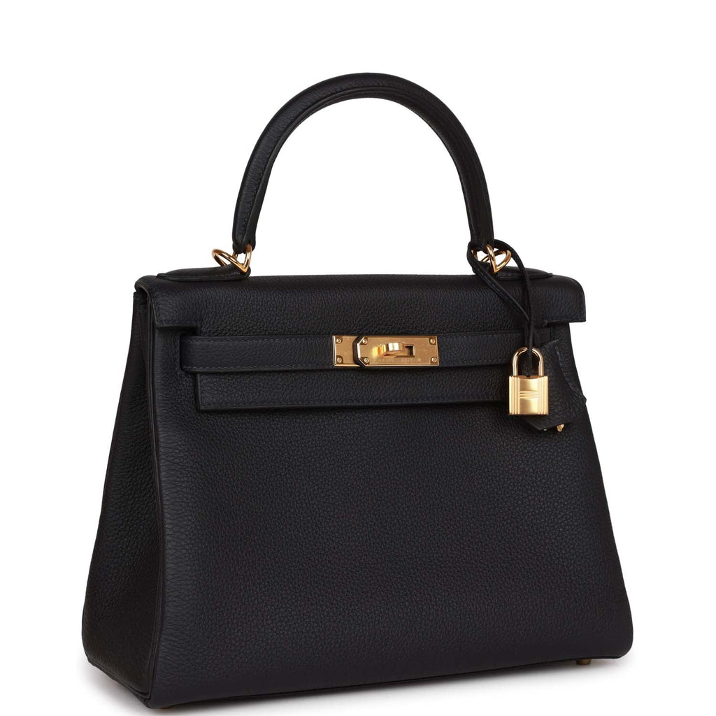 Hermes Kelly Retourne 28 Caban Togo Gold Hardware - Exclusu