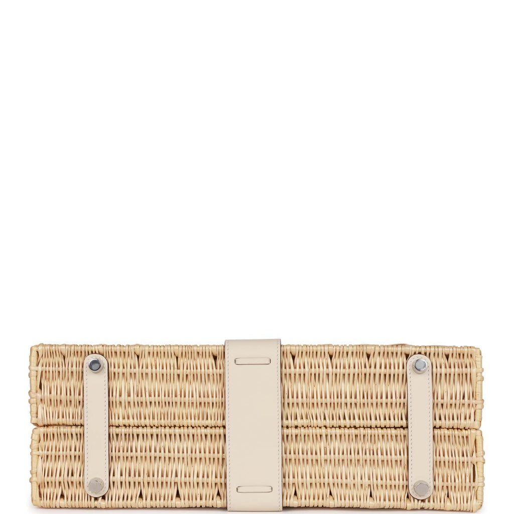 Hermes Picnic Kelly 35 Nata Swift Palladium Hardware - Exclusu