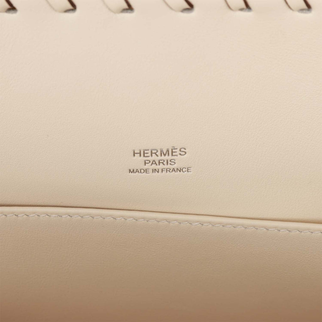Hermes Picnic Kelly 35 Nata Swift Palladium Hardware - Exclusu