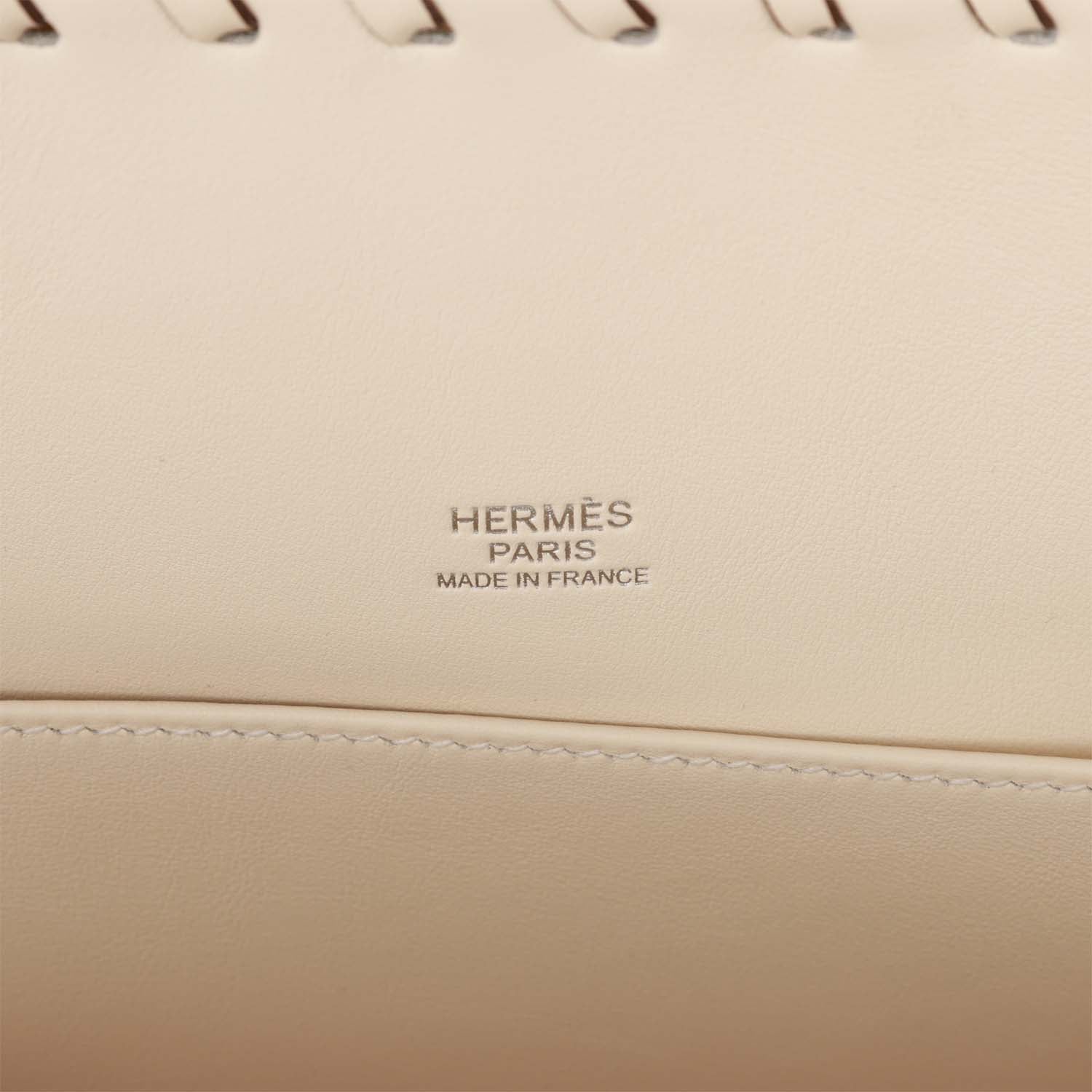 Hermes Picnic Kelly 35 Nata Swift Palladium Hardware - Exclusu