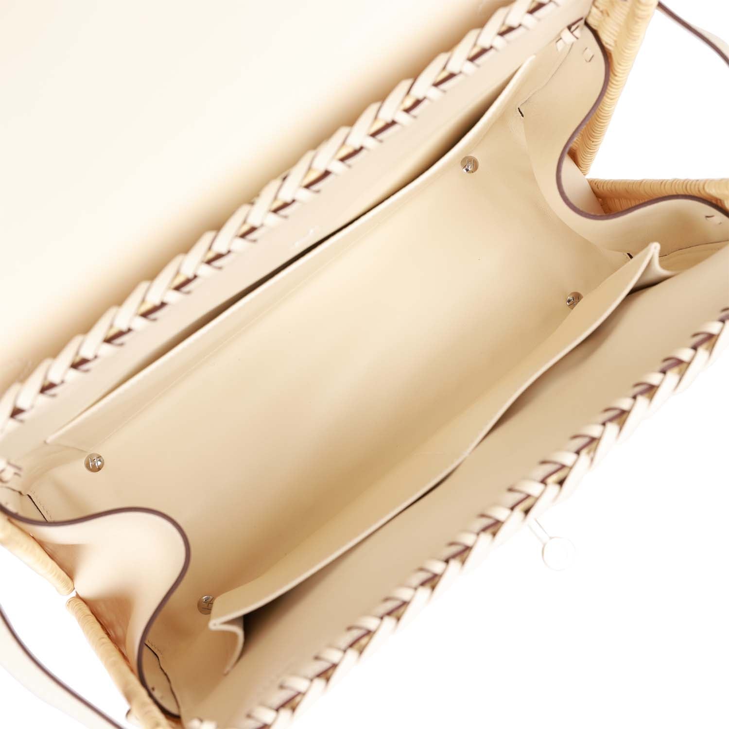 Hermes Picnic Kelly 35 Nata Swift Palladium Hardware - Exclusu